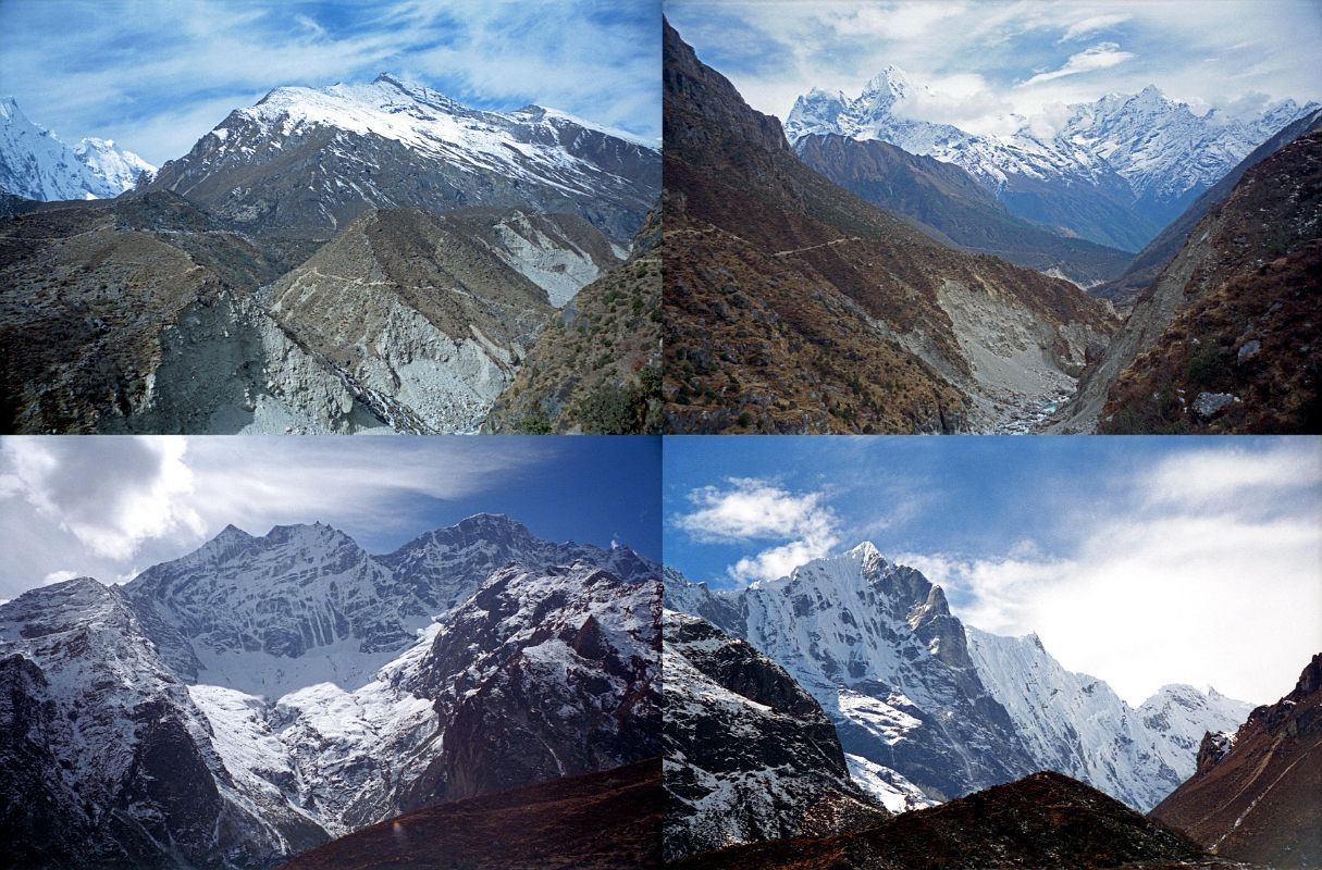 Thame 04 View To Thame, View Back To Namche, Kongde,Tengkangpoche to Panalotopa